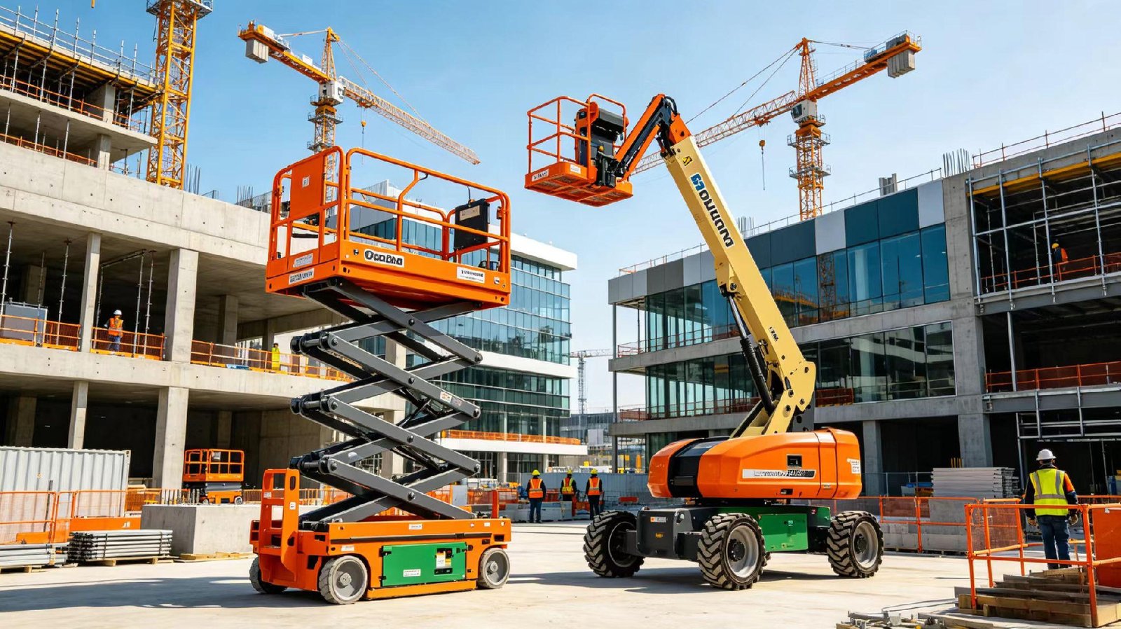 Scissor Lift and Boom Lift: Essential Aerial Work Platforms for Building Construction