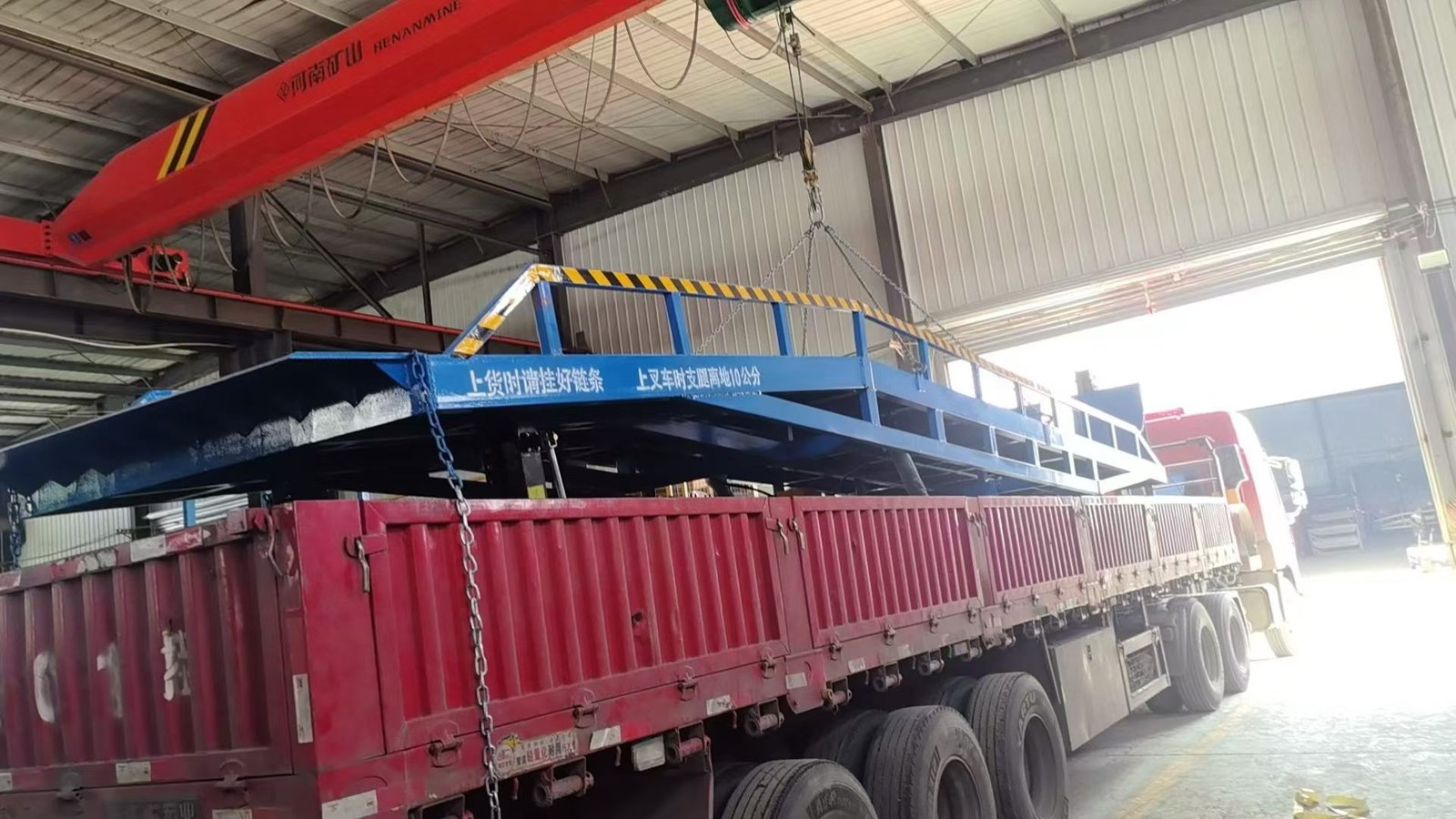 Mobile 10 Ton Loading Ramp Load Test Video | Movable Dock Leveler Heavy Duty Loading Inspection