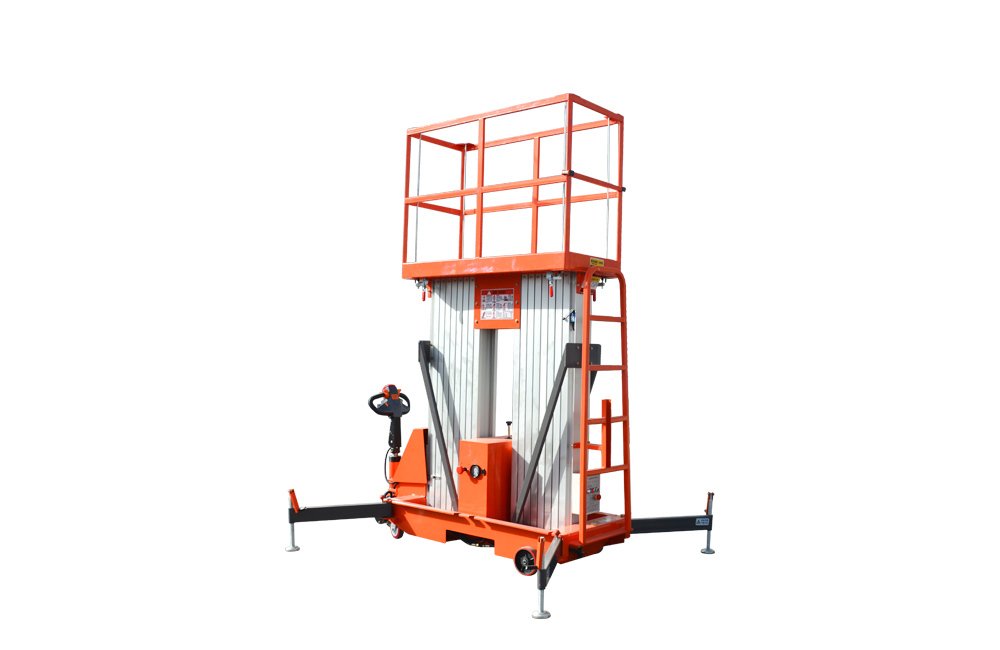 Dual-Mast Push-Around Aluminum Aerial Work Platform