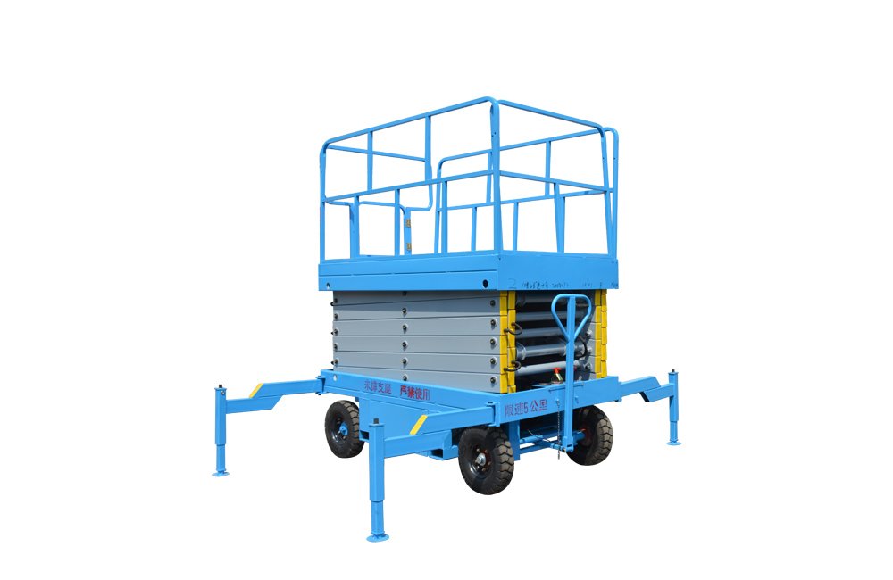Push-Around Scissor Lift Platform