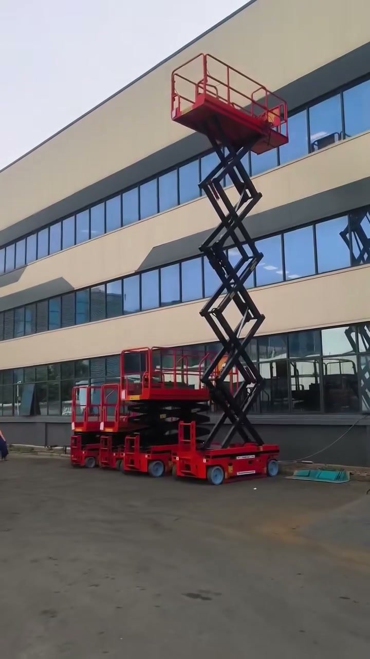 Self Propelled 8m Scissor Lift Performance Test Video | Aerial Work Platform