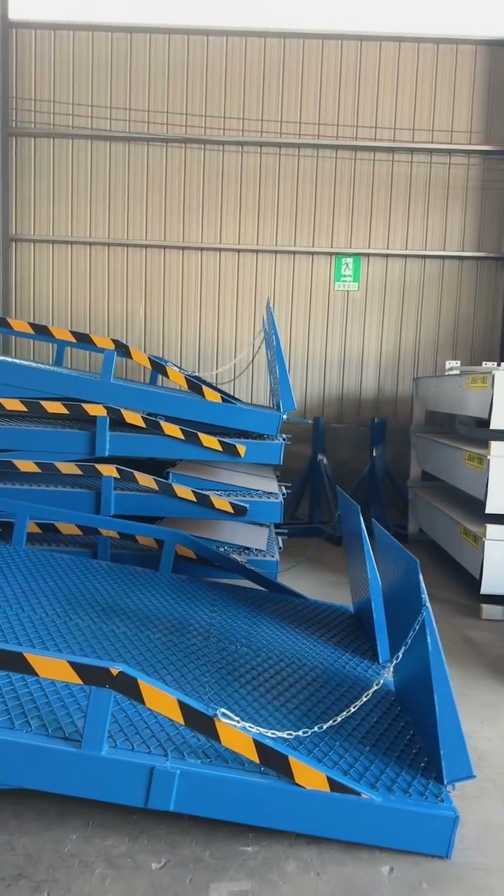 Mass Hydraulic Dock Leveler Spot Stock Warehouse On-site Video