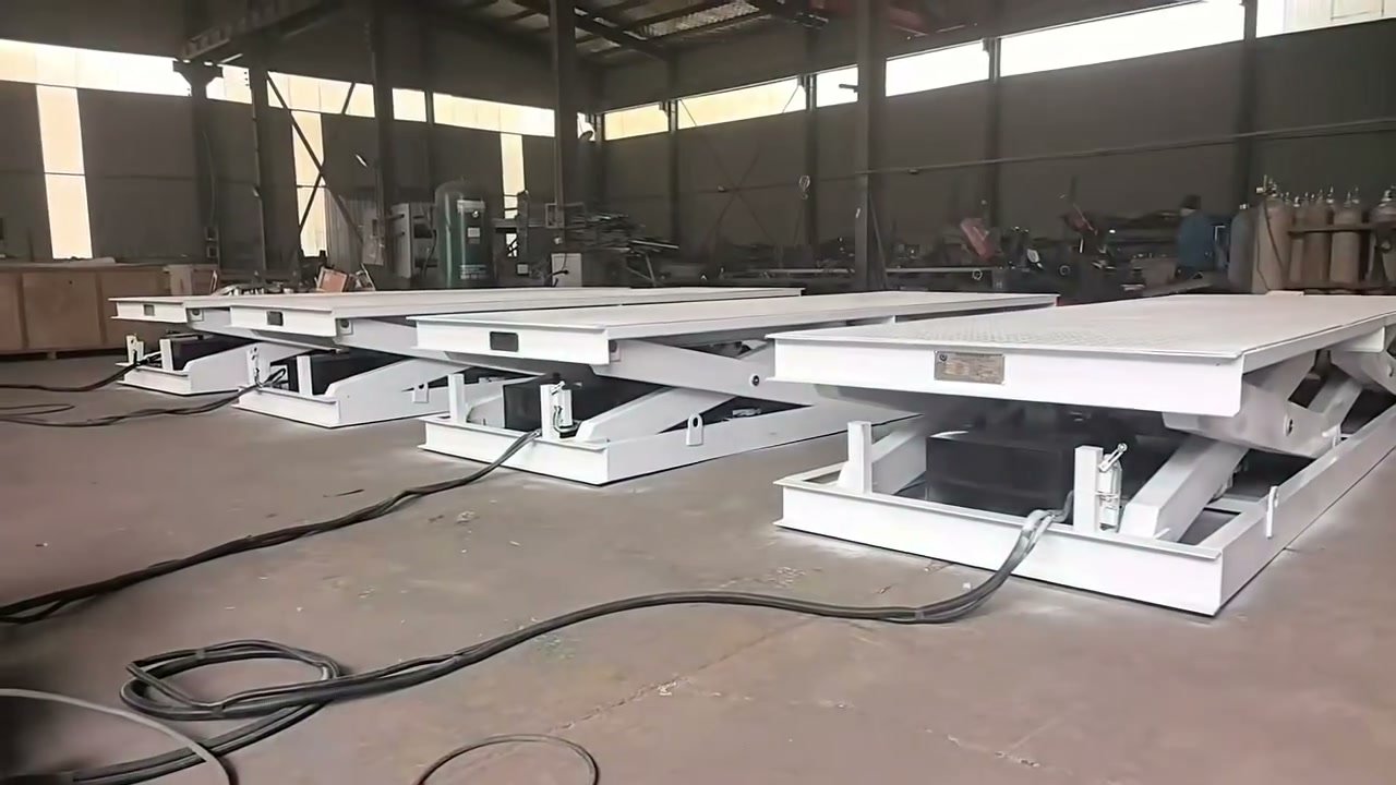 Fixed Scissor Lift On-site Debugging Test Video In Factory Workshop